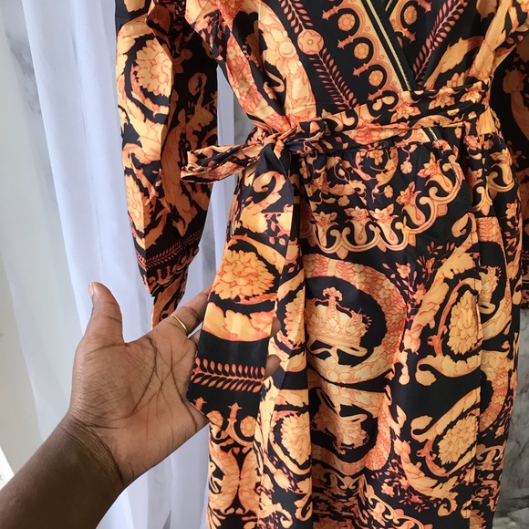 Boho Wrap Long Sleeve Maxi - Picture 7 of 8